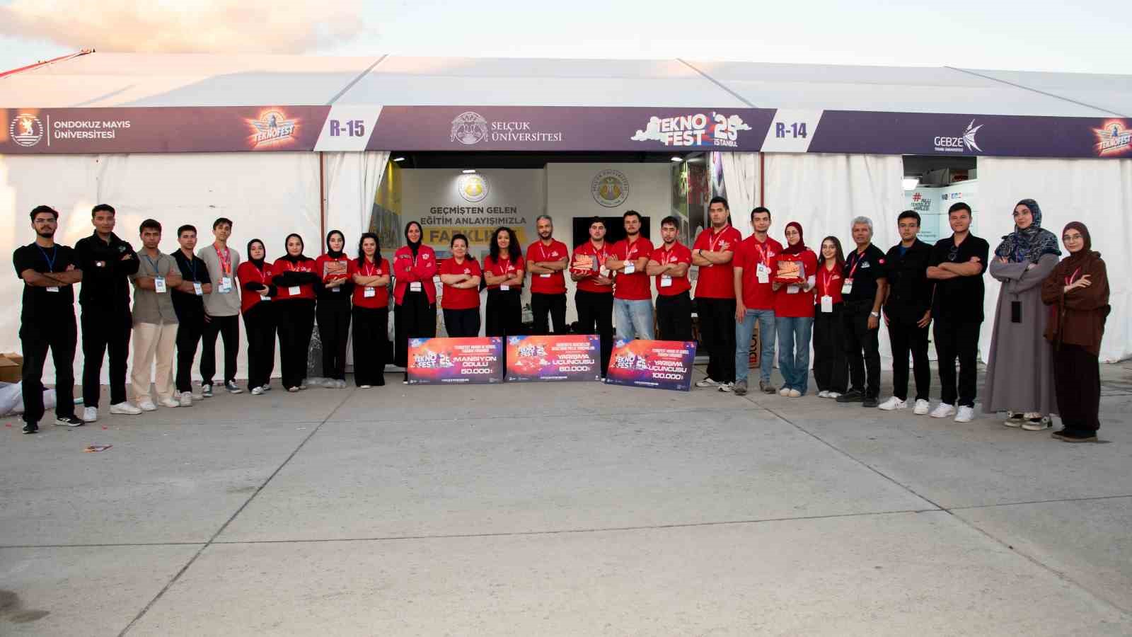 Selçuk Üniversitesi, TEKNOFEST 2025’i 4 ödülle tamamladı