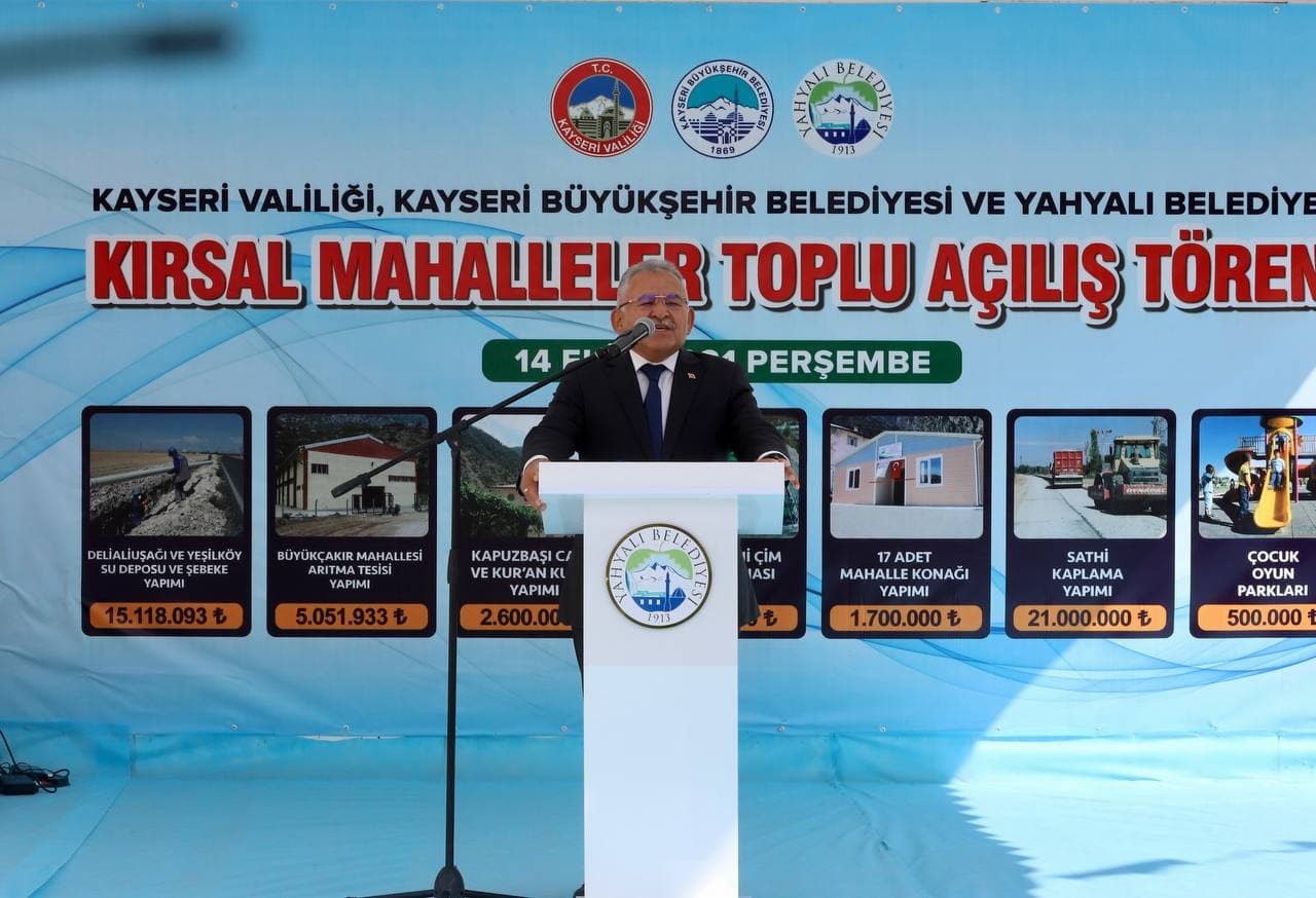 Başkan B&uuml;y&uuml;kkılı&ccedil;&rsquo;tan Yahyalı&rsquo;ya 6 yılda 1 milyar 79 milyon TL yatırım
