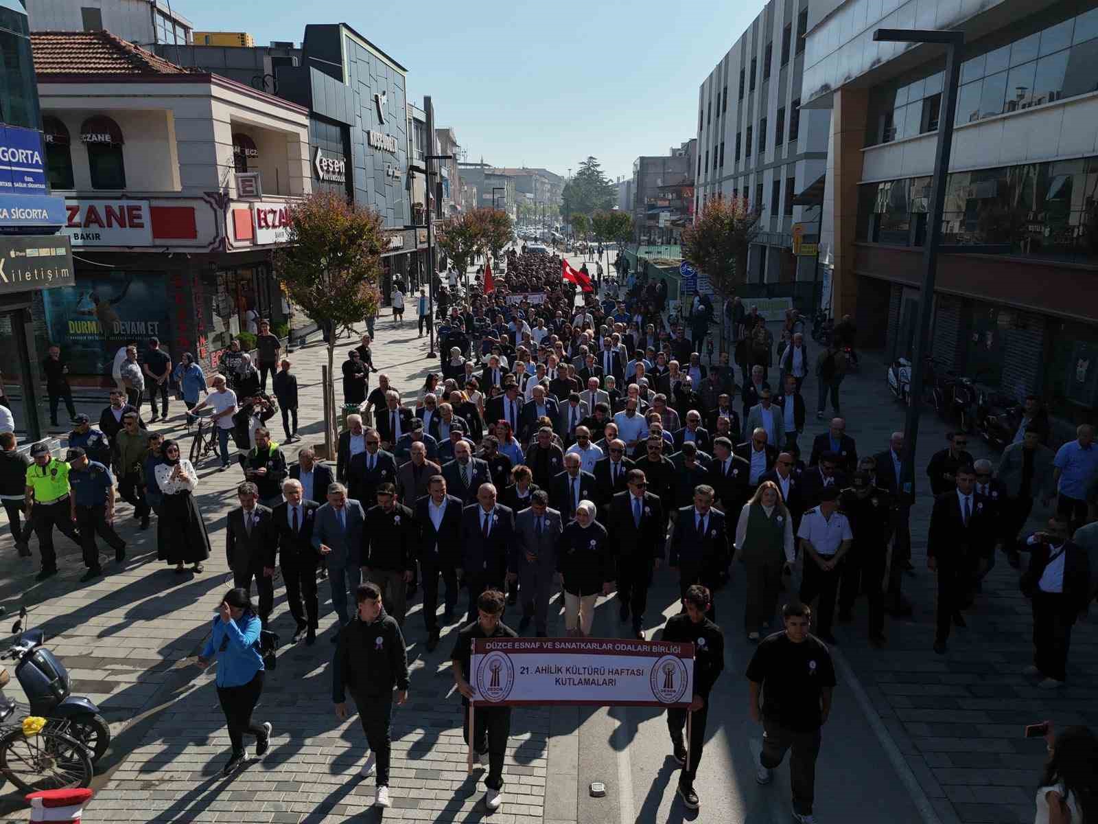 Düzce&rsquo;de 21. Ahilik Haftası coşku içinde kutlanıyor