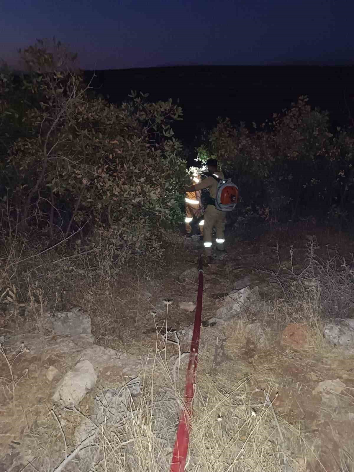 Diyarbakır’da aynı bölgede tekrar çıkan orman yangınına helikopterle müdahale edildi
