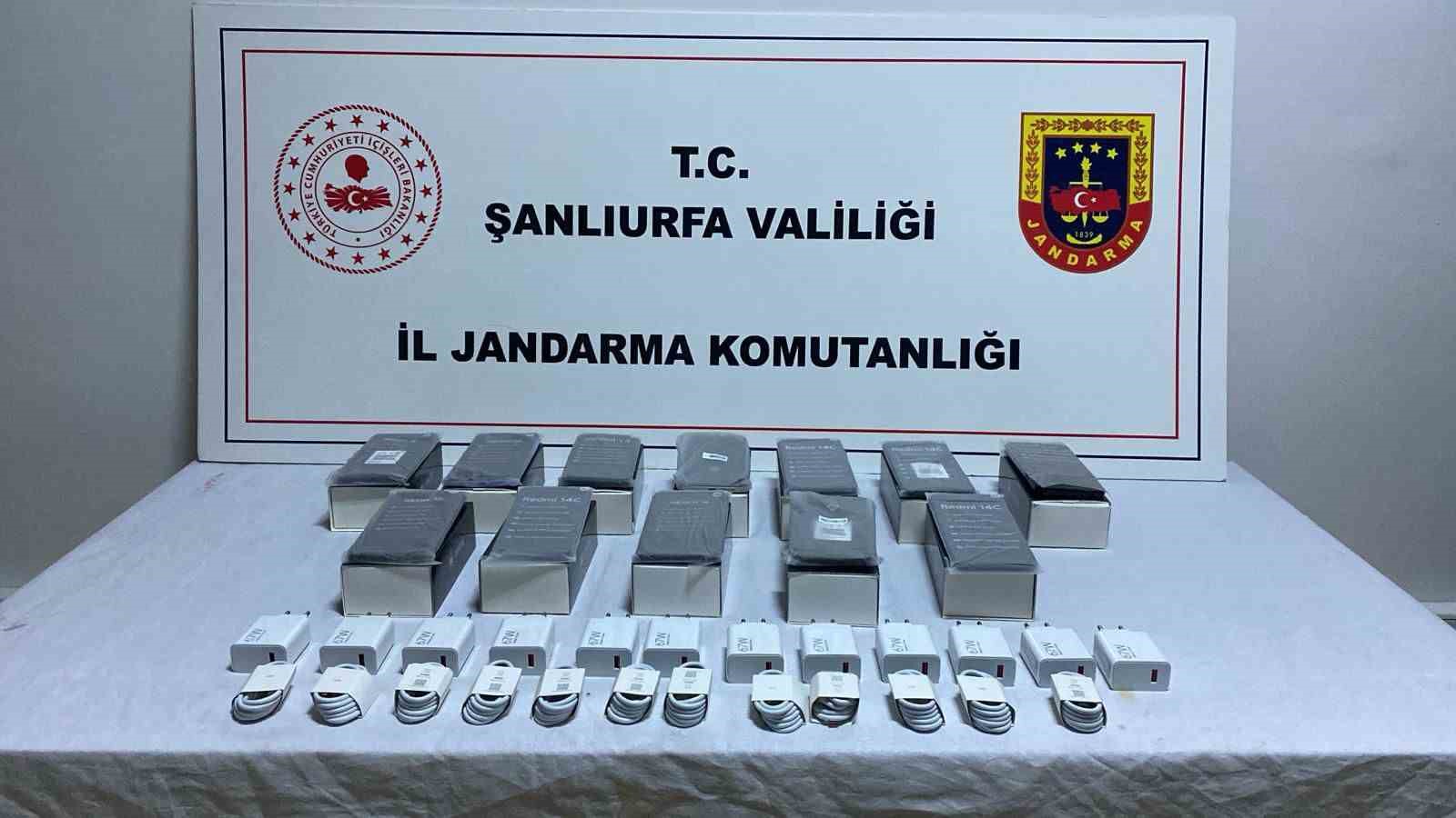 Şanlıurfa’da kaçak cep telefonu operasyonu