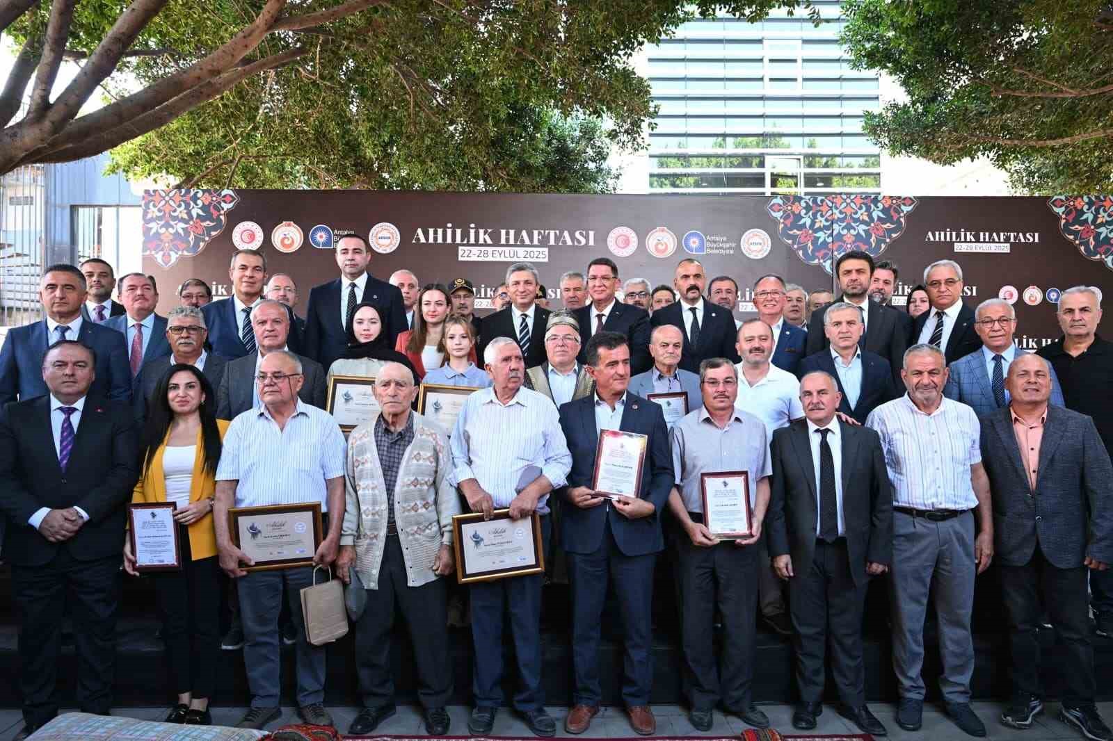 Antalya&rsquo;da Ahilik Haftası kutlandı
