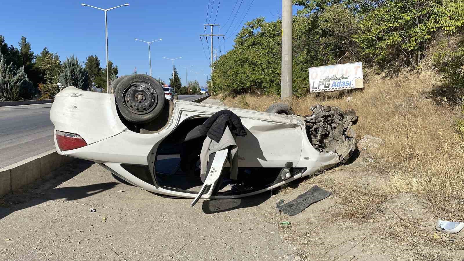 Burdur’da otomobil takla attı: 1 yaralı