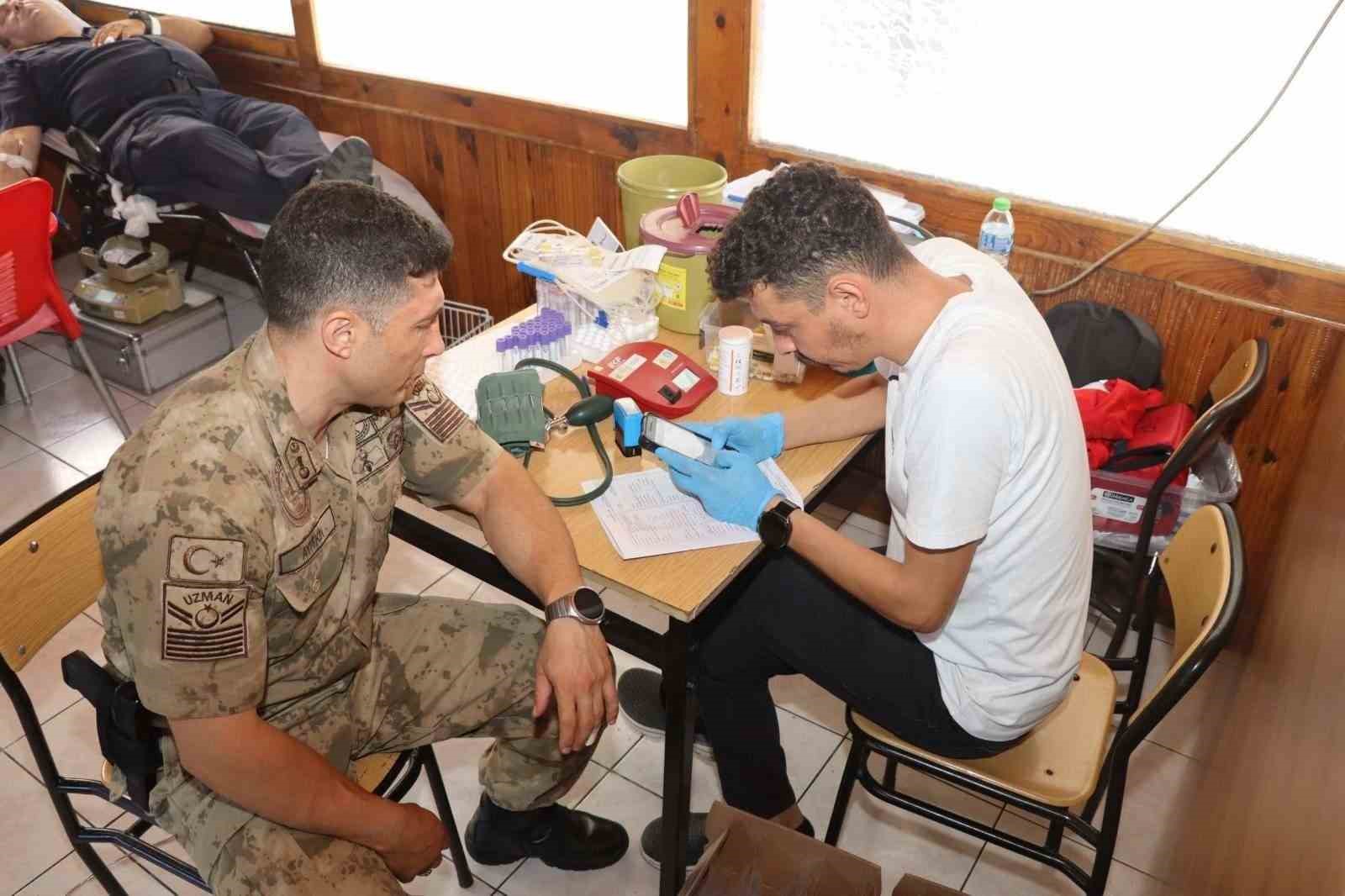 Jandarmadan kan bana destek
