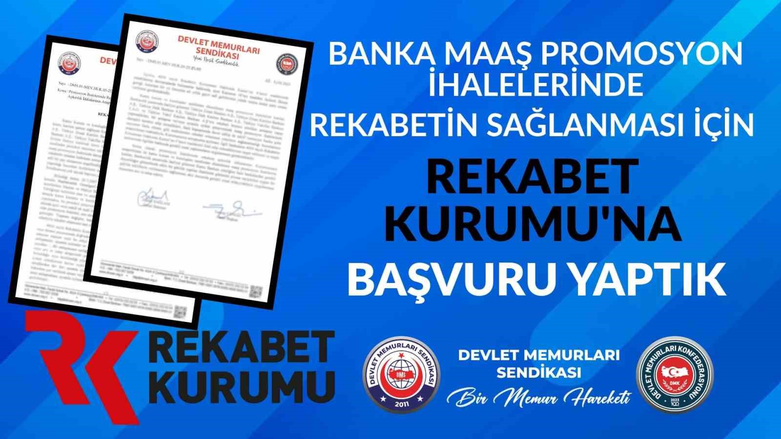 Devlet Memurları Konfederasyonu&rsquo;ndan banka maaş promosyon ihaleleri ile ilgili Rekabet Kurulu&rsquo;na başvuru
