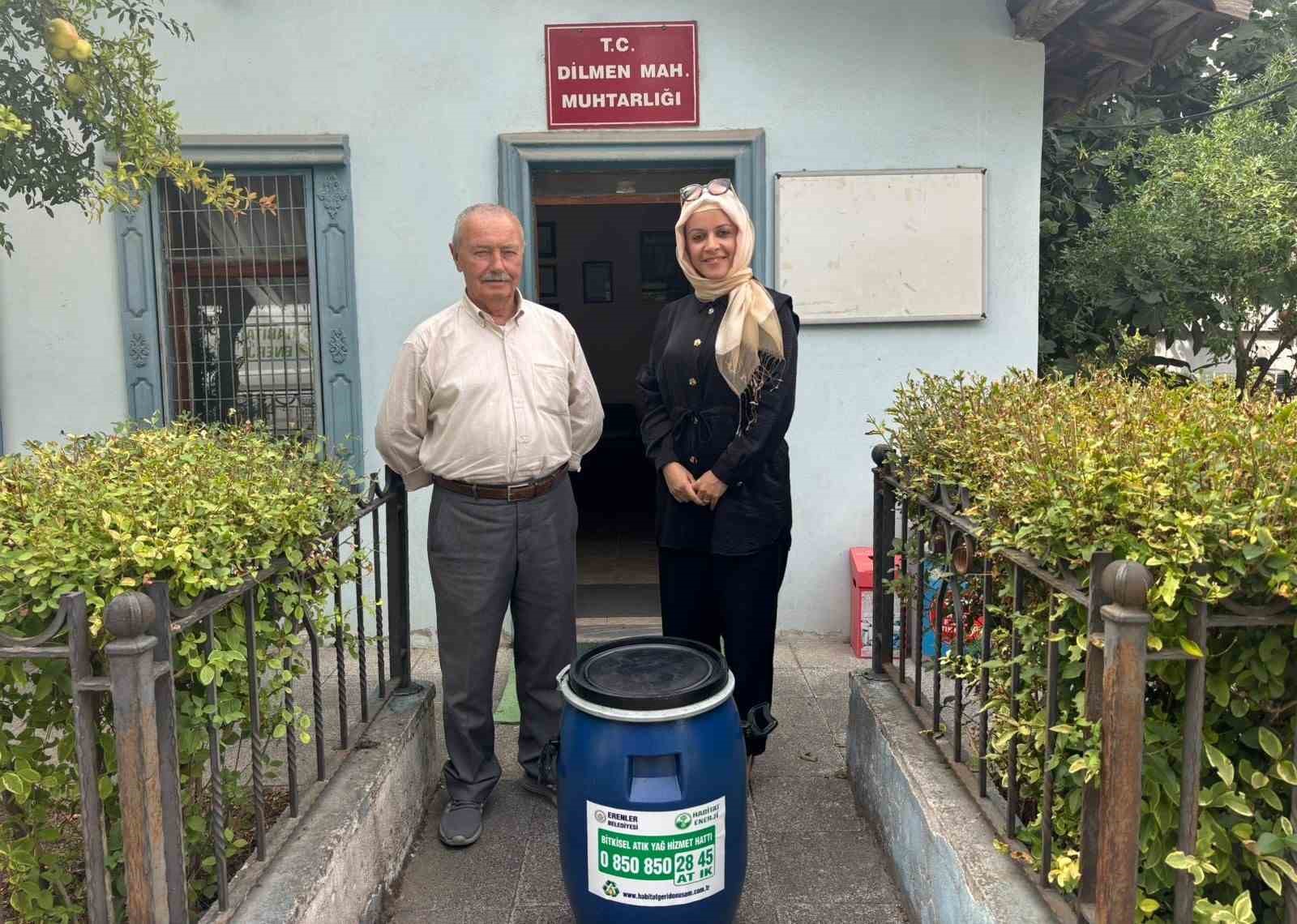 Erenler&rsquo;de atık yağlar &ccedil;&ouml;pe gitmeyecek
