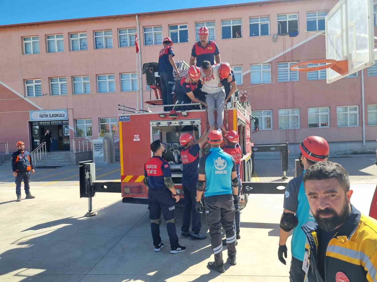 Yozgat’ta tatbikat gerçeği aratmadı