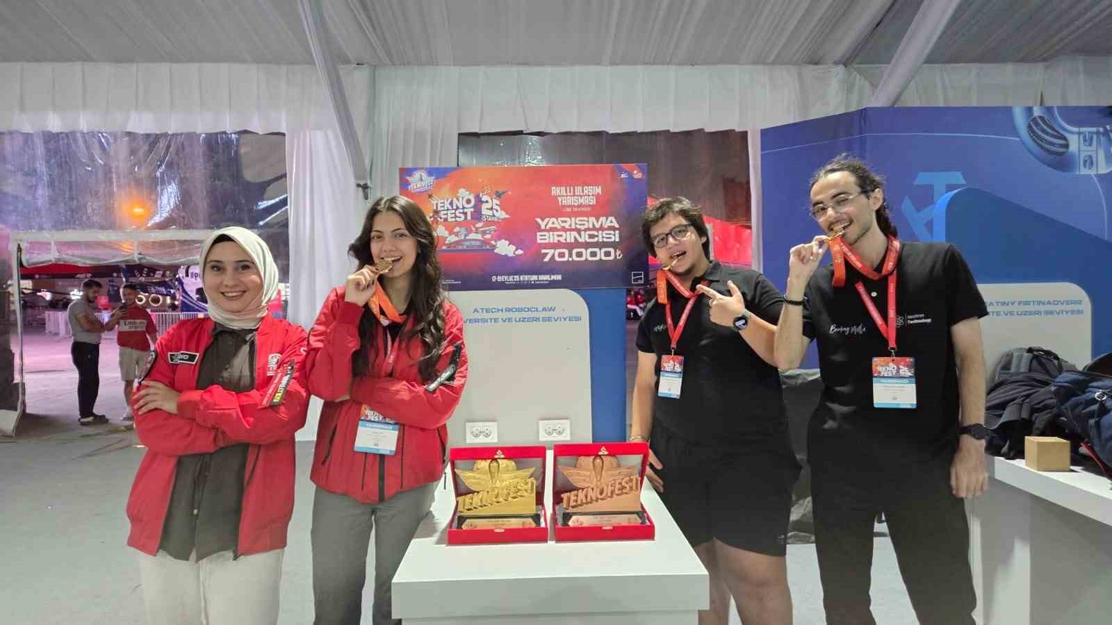 Muğla’nın genç yetenekleri Teknofest’ten çifte zaferle döndü