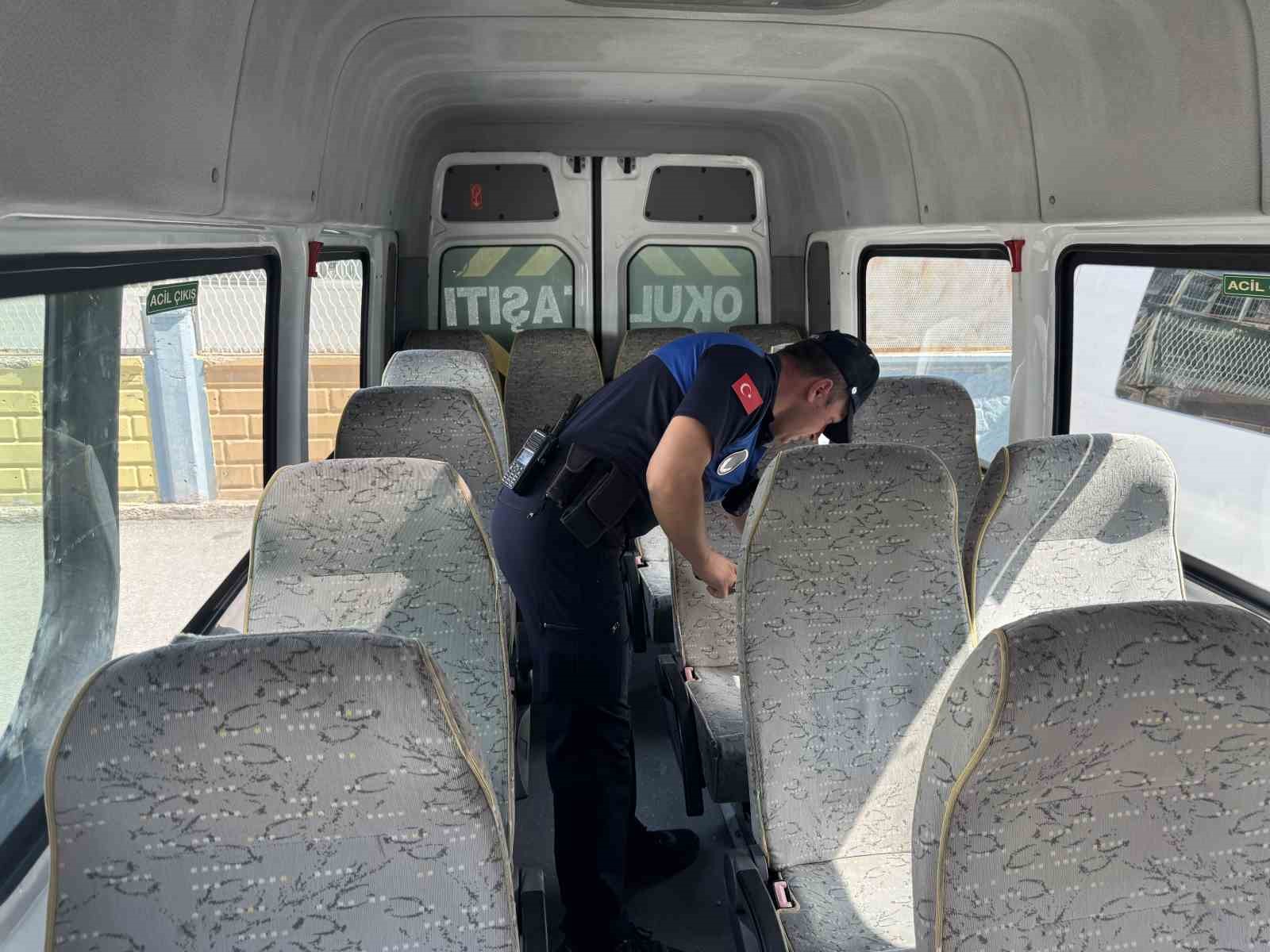 Zabıtadan okul servislerine denetim
