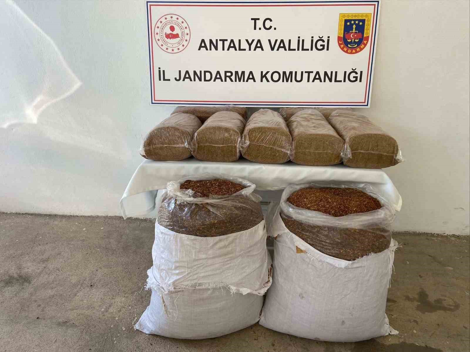 Gazipaşa&rsquo;da 250 kilo ka&ccedil;ak t&uuml;t&uuml;n ve 420 paket ka&ccedil;ak sigara ele ge&ccedil;irildi
