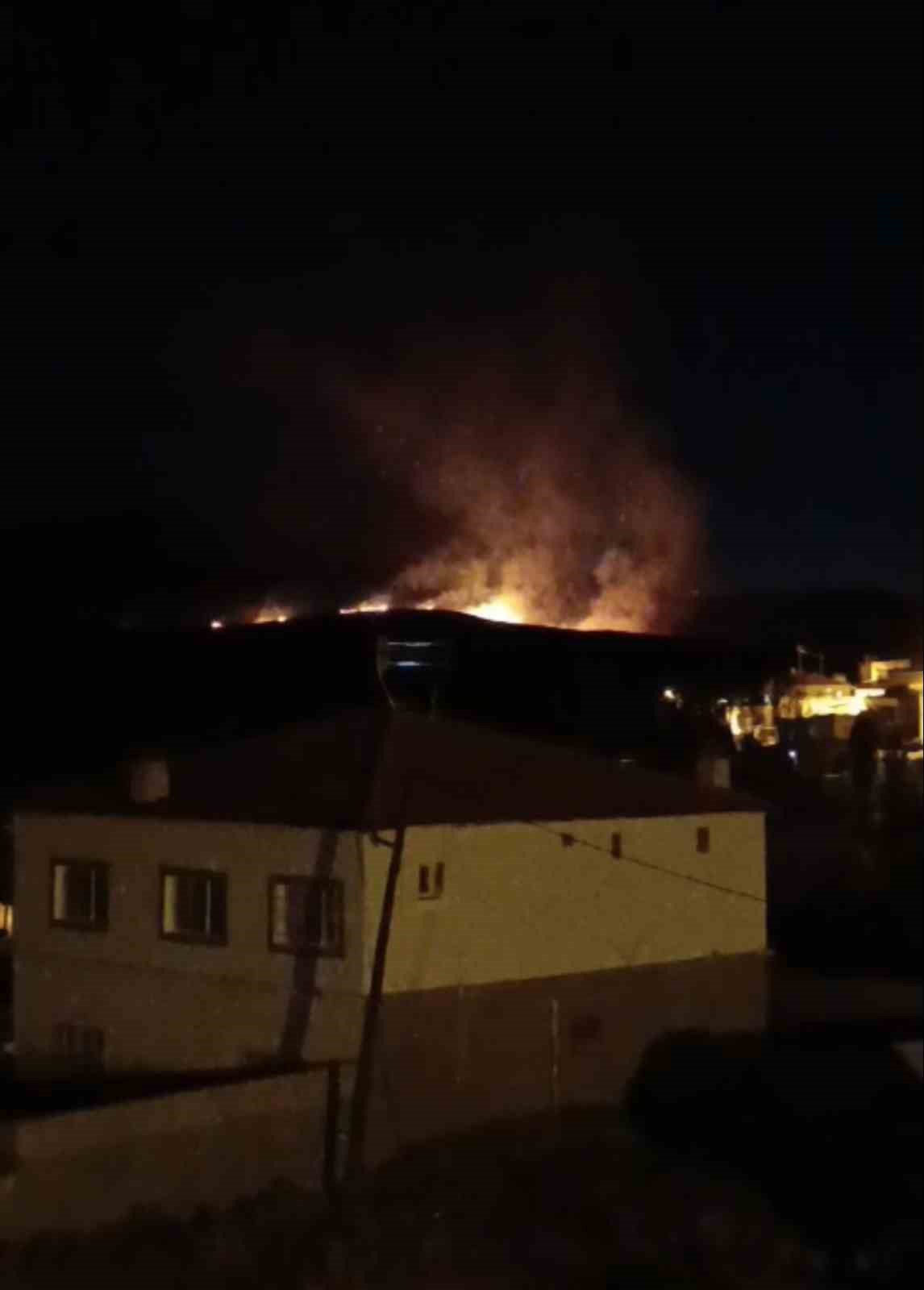Niğde’de çobanların yaktığı ateş yangına dönüştü