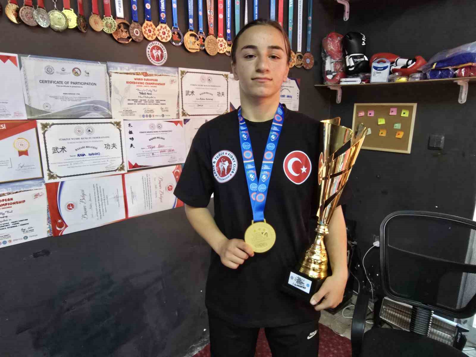 Yozgat’ta köyde yaşayan genç sporcu Avrupa Şampiyonu oldu