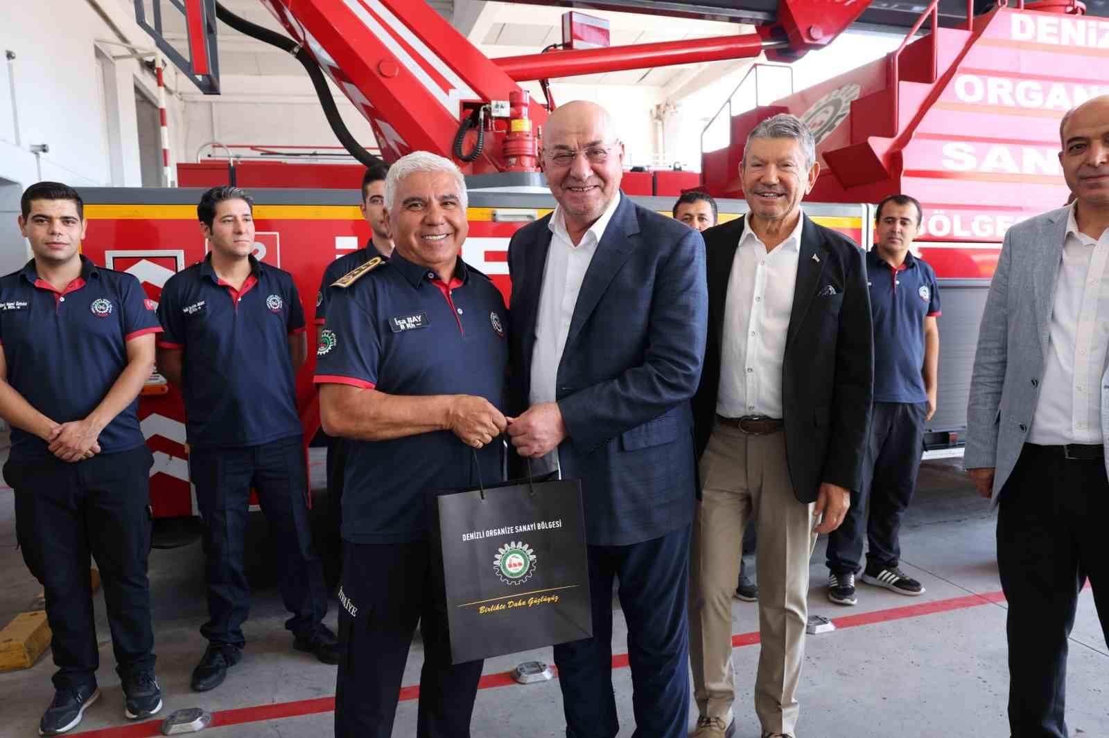 Denizli OSB Yönetimindem İtfaiye Haftasına özel anlamlı ziyaret
