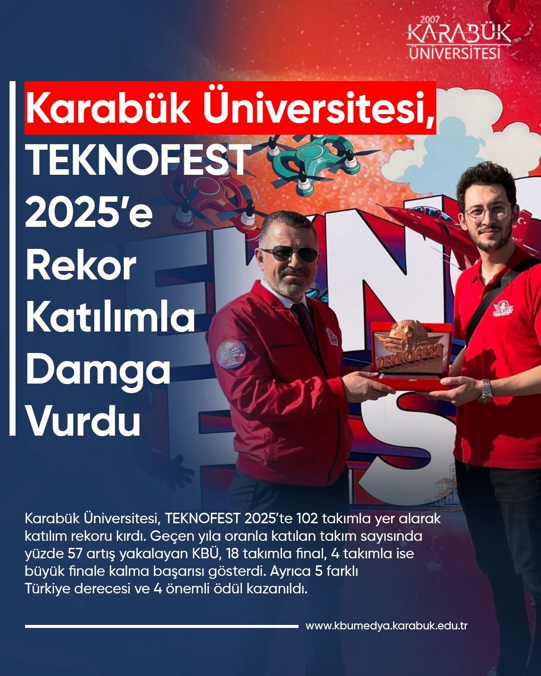 KBÜ, TEKNOFEST 2025’e rekor katılımla damga vurdu