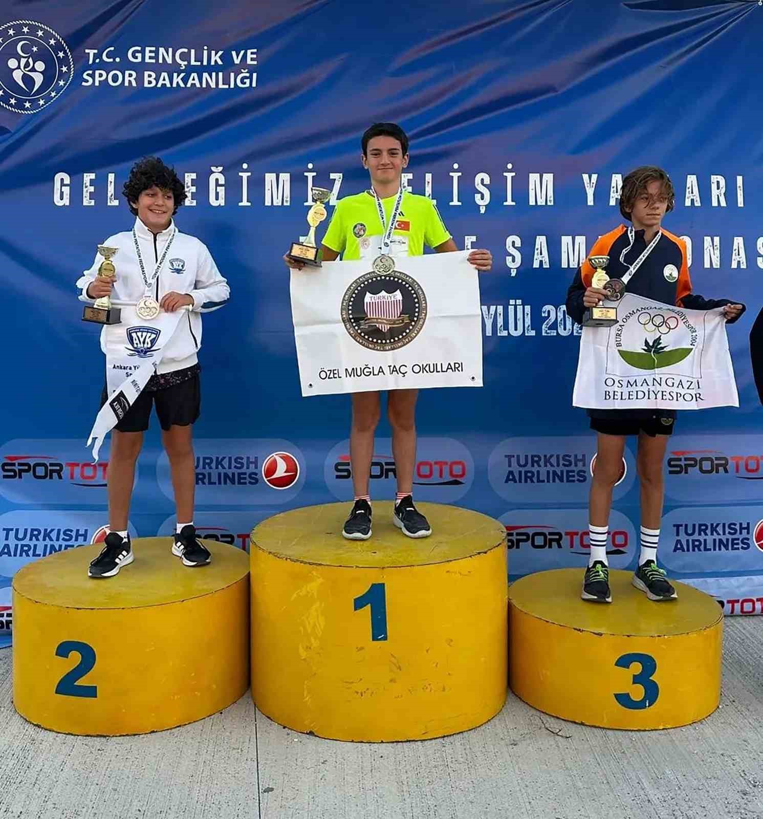 Muğla B&uuml;y&uuml;kşehir sporcusu T&uuml;rkiye şampiyonu oldu
