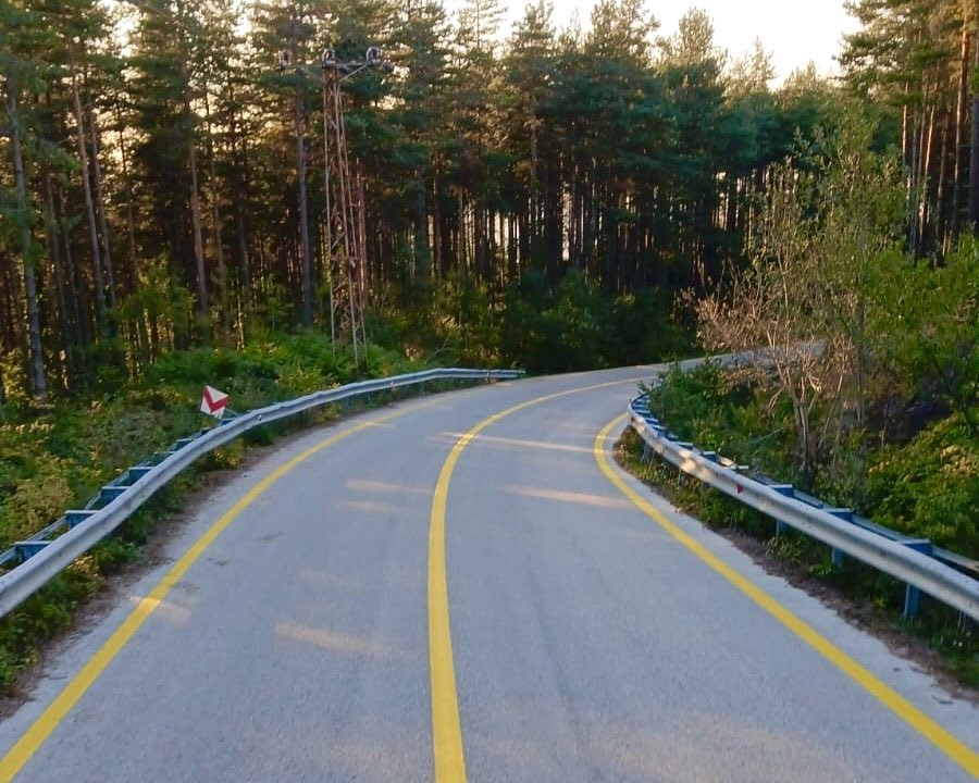 Turizm merkezlerinden Topuk Yaylası’nda yol çalışmaları tamamlandı