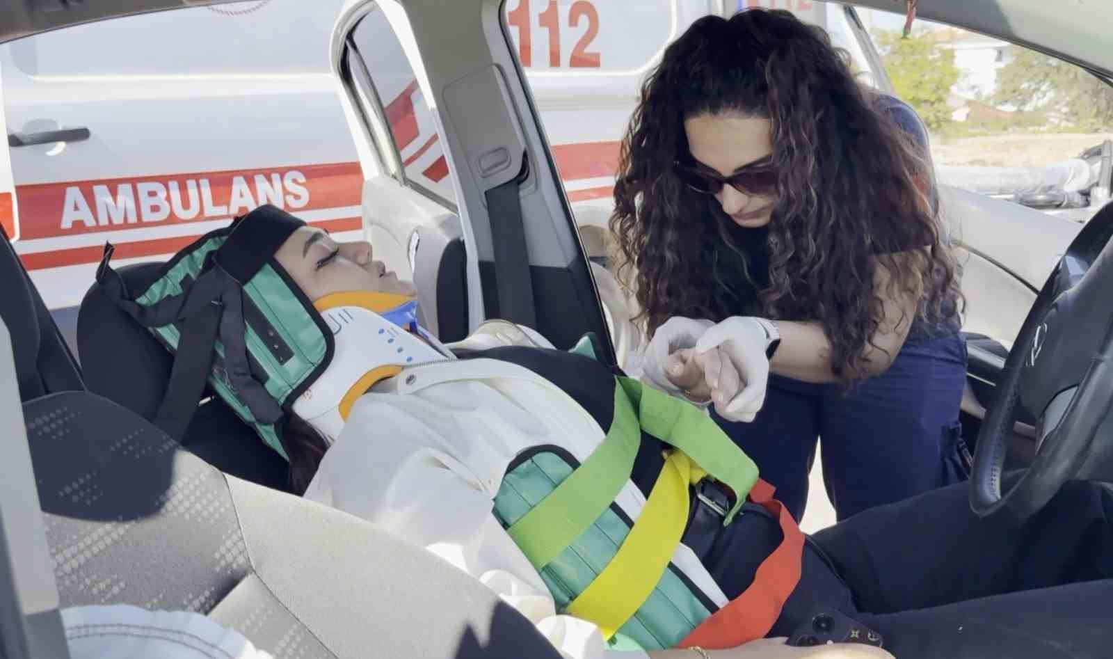 Aksaray’da iki otomobil çarpıştı: 2 yaralı