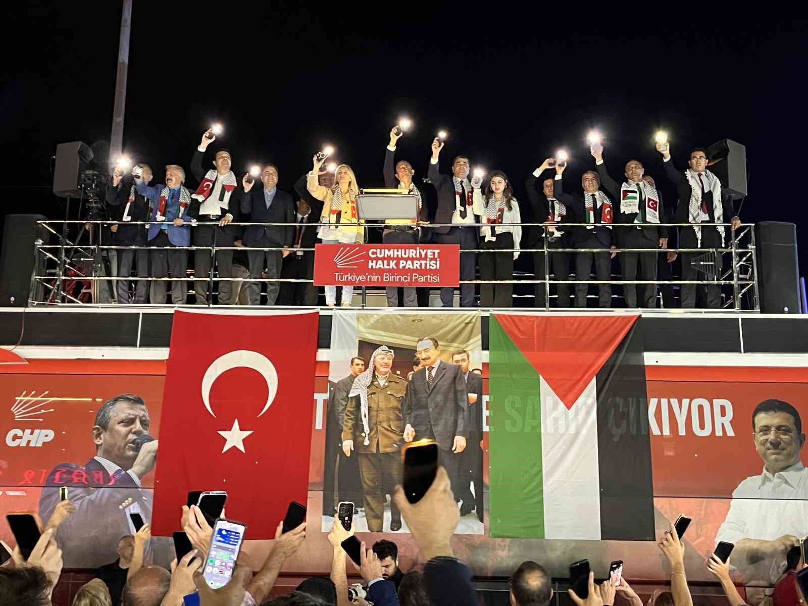 CHP’den Eyüpsultan’da Filistin’e destek mitingi
