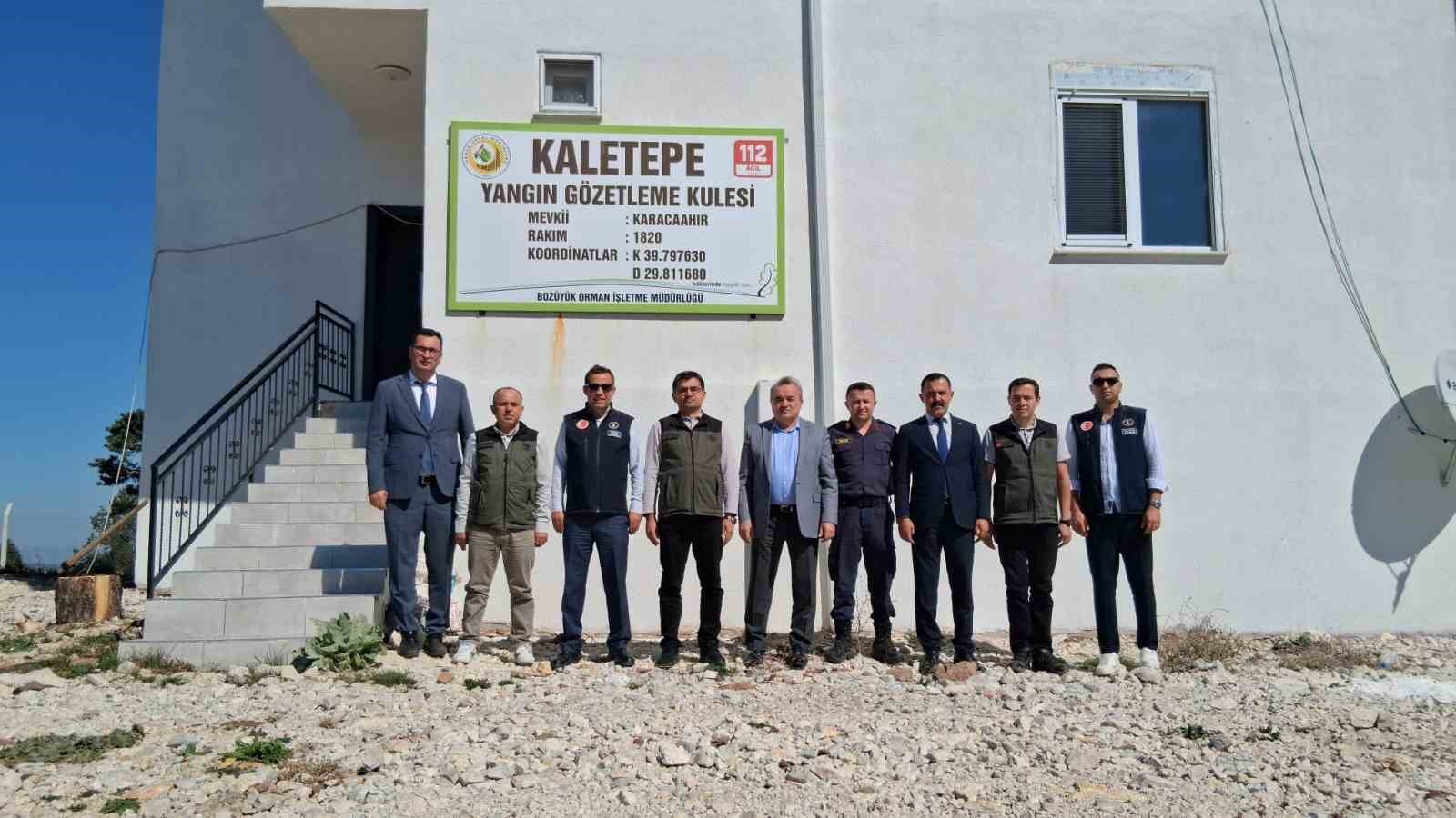 Kaymakam Öztürk Kaletepe yangın kulesini inceledi