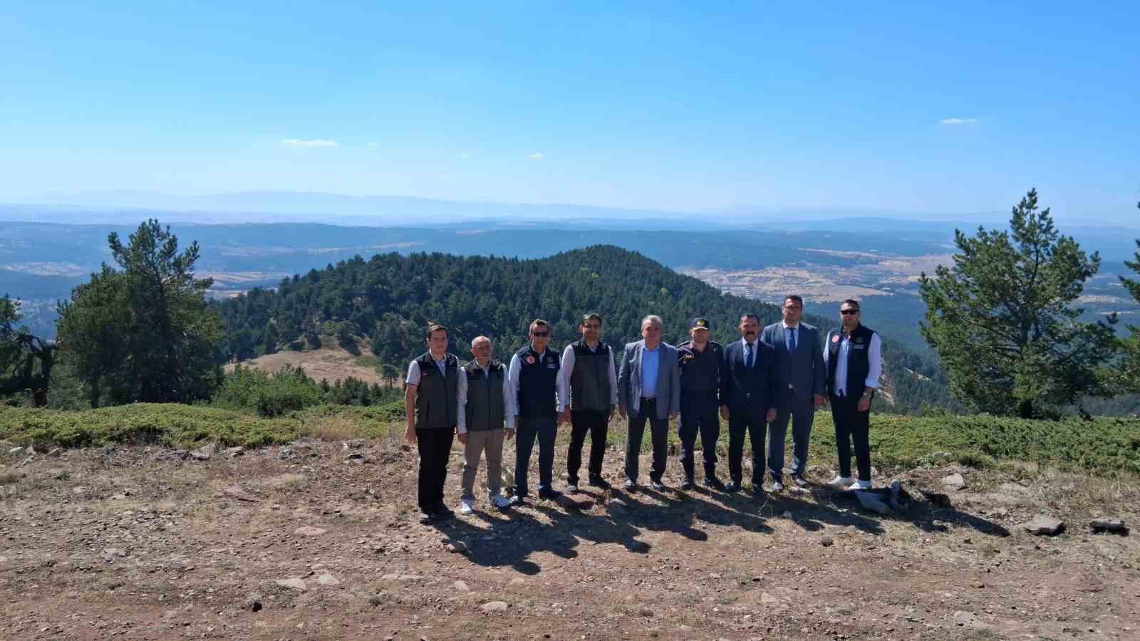 Kaymakam &Ouml;zt&uuml;rk Kaletepe yangın kulesini inceledi
