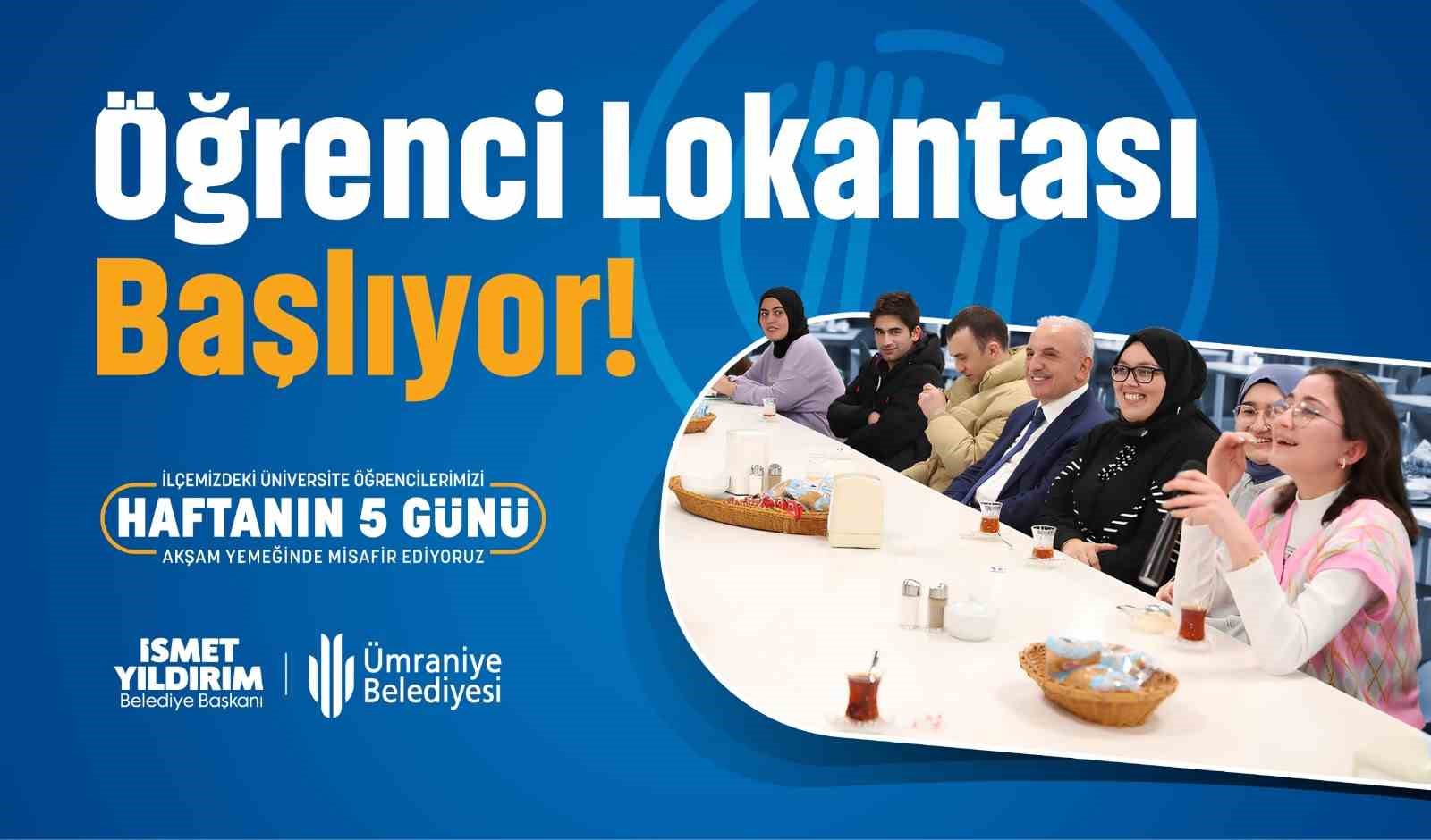Ümraniye’de ücretsiz öğrenci lokantası bu yıl da hizmette