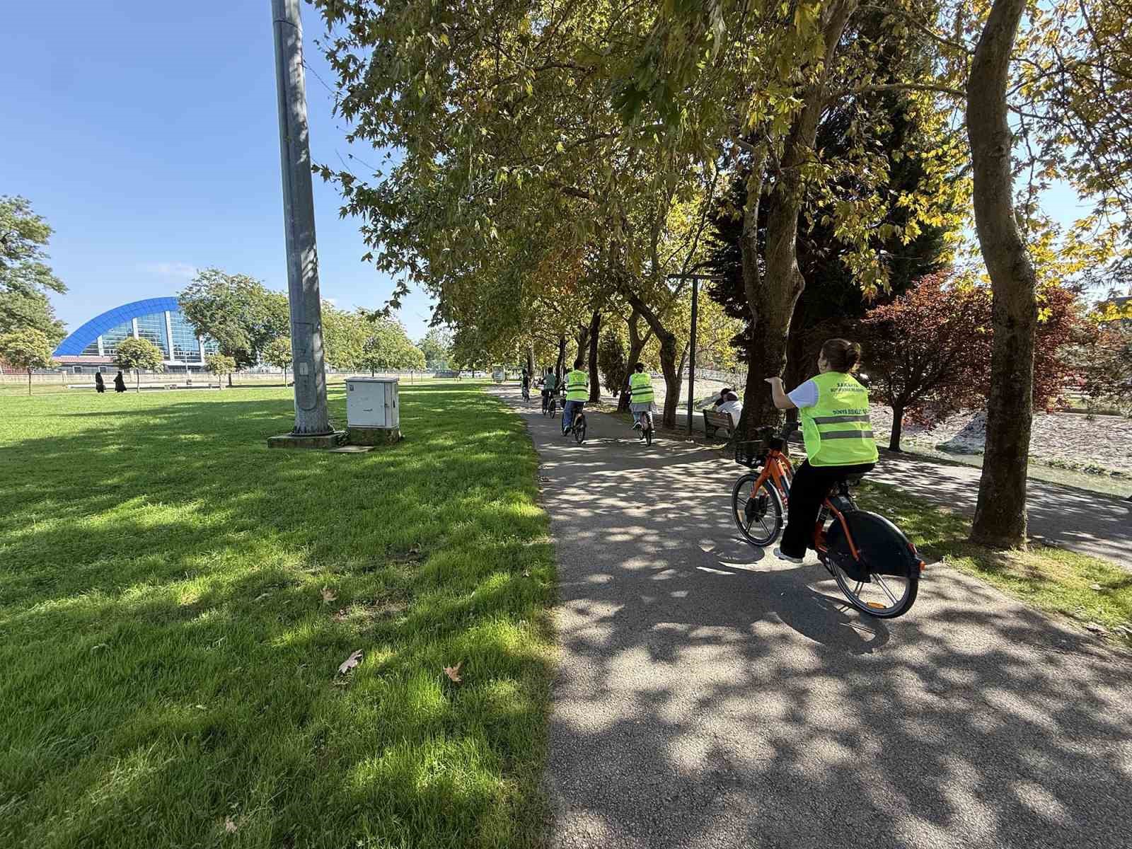 Sakarya’da Türk ve Alman öğrenciler "yeşil gelecek" için pedal çevirdi