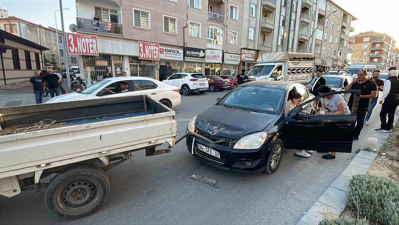 Karaman’da zincirleme kaza: 1 yaralı