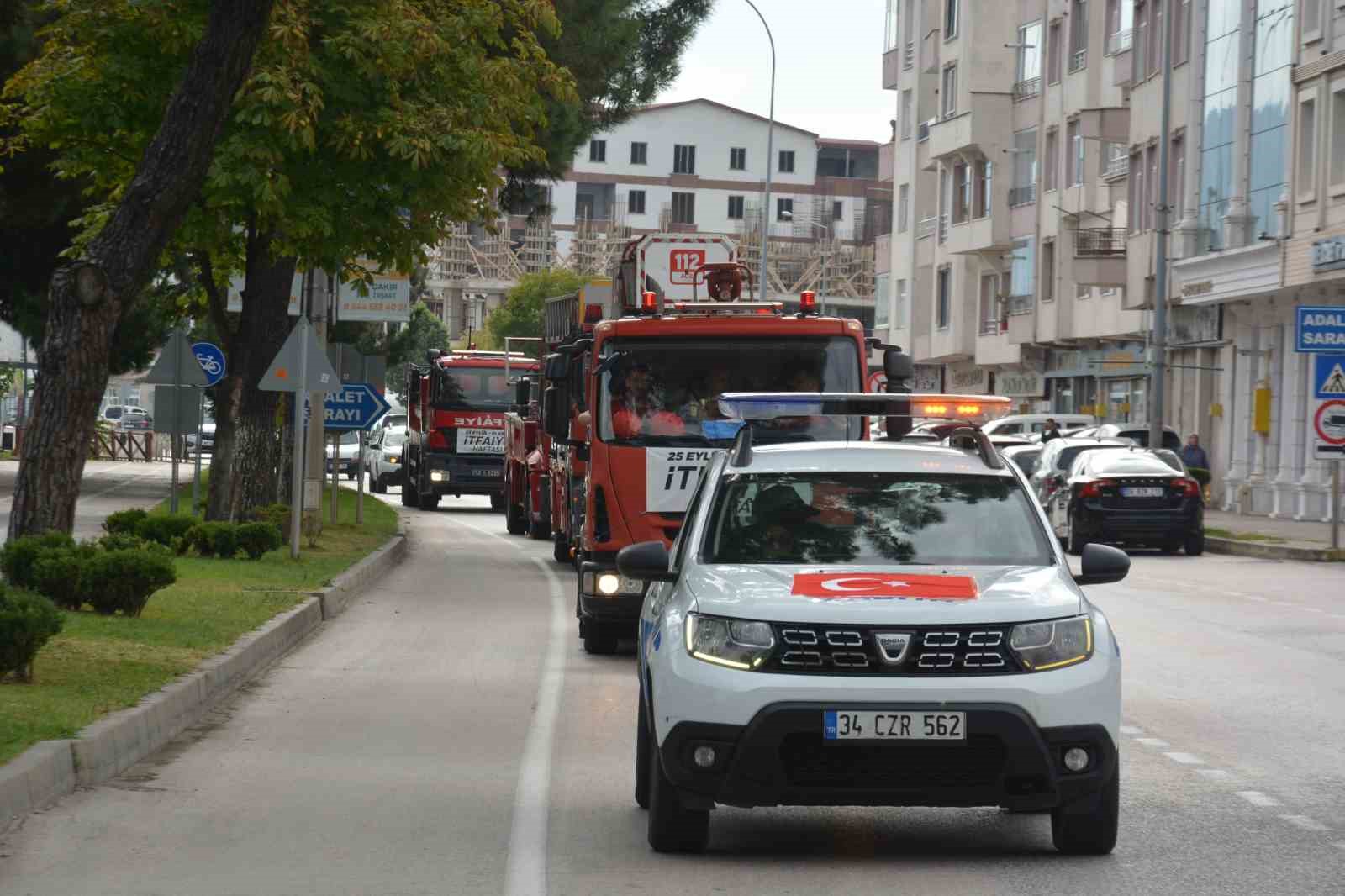 İtfaiyenin kuruluş yıl dönümü kutlaması