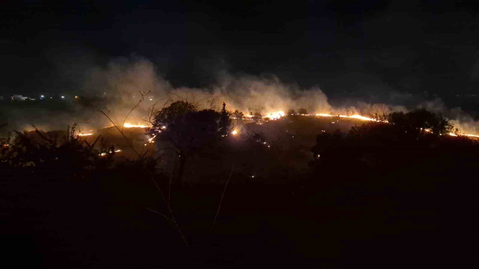 Tekirdağ&rsquo;da geniş alana yayılan yangın kontrol altına alındı
