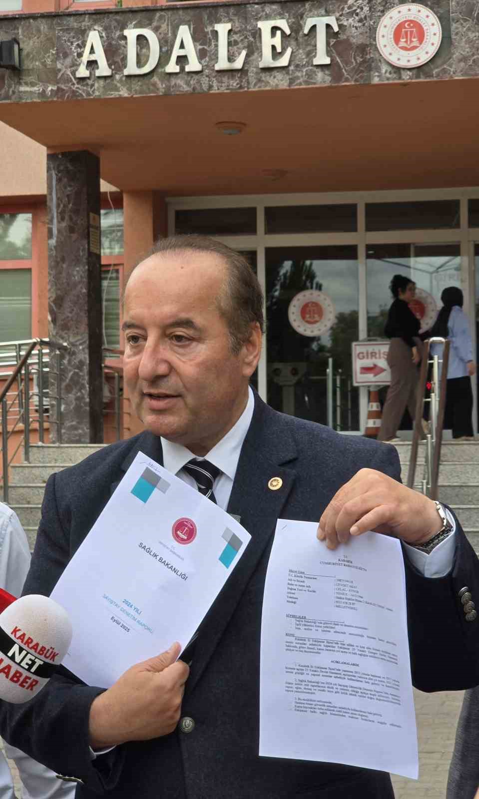 CHP’li Akay, Eskipazar Devlet Hastanesi için suç duyurusunda bulundu
