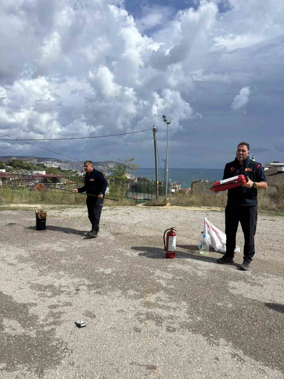 Sinop’ta yangın güvenliği eğitimi