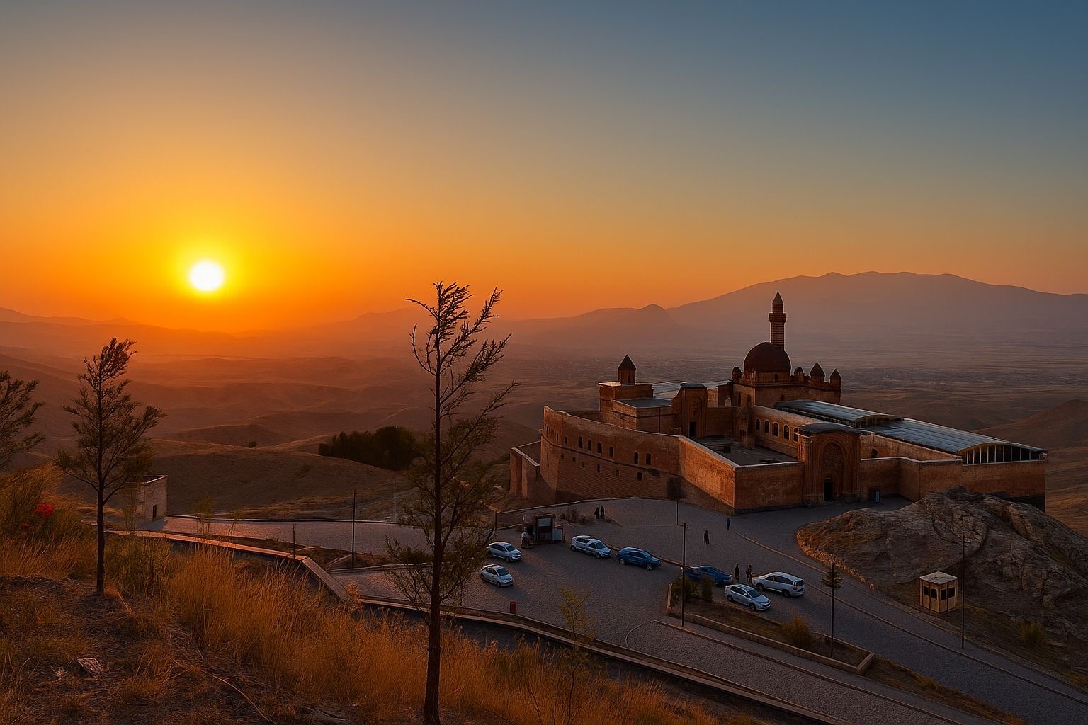 İshak Paşa Sarayı’nda gün batımı büyüledi