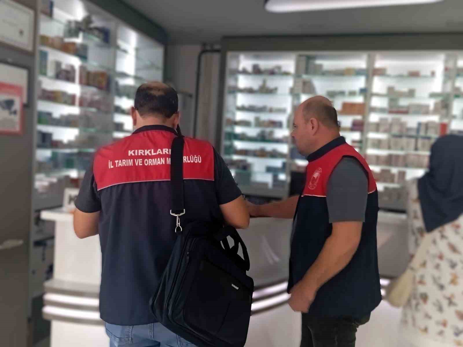 Kırklareli’nde eczanelere denetim