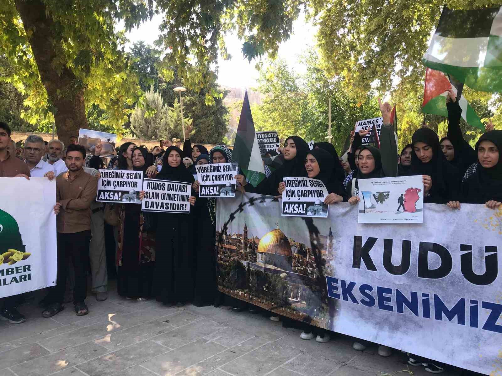 Şanlıurfa&rsquo;da Sumud Filosu ve Filistin&rsquo;e destek a&ccedil;ıklaması
