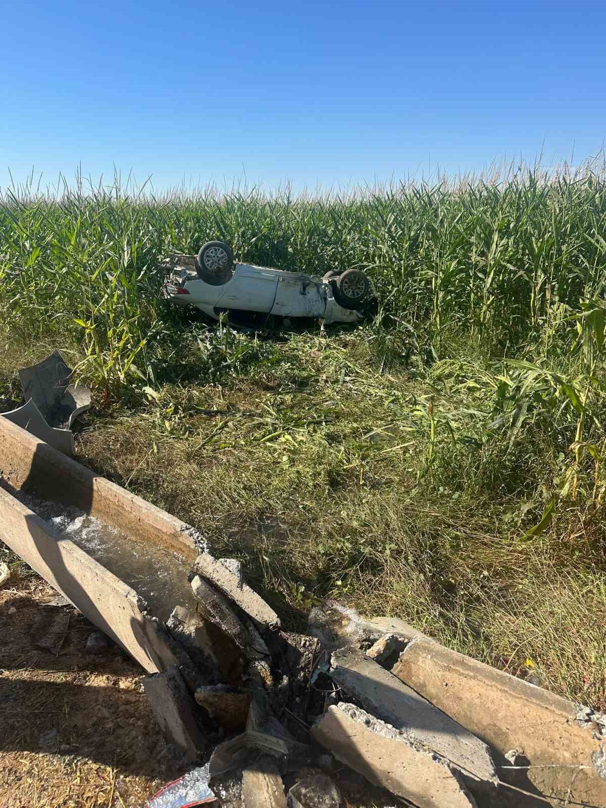 Şanlıurfa’da otomobil devrildi: 1 ölü, 1 yaralı