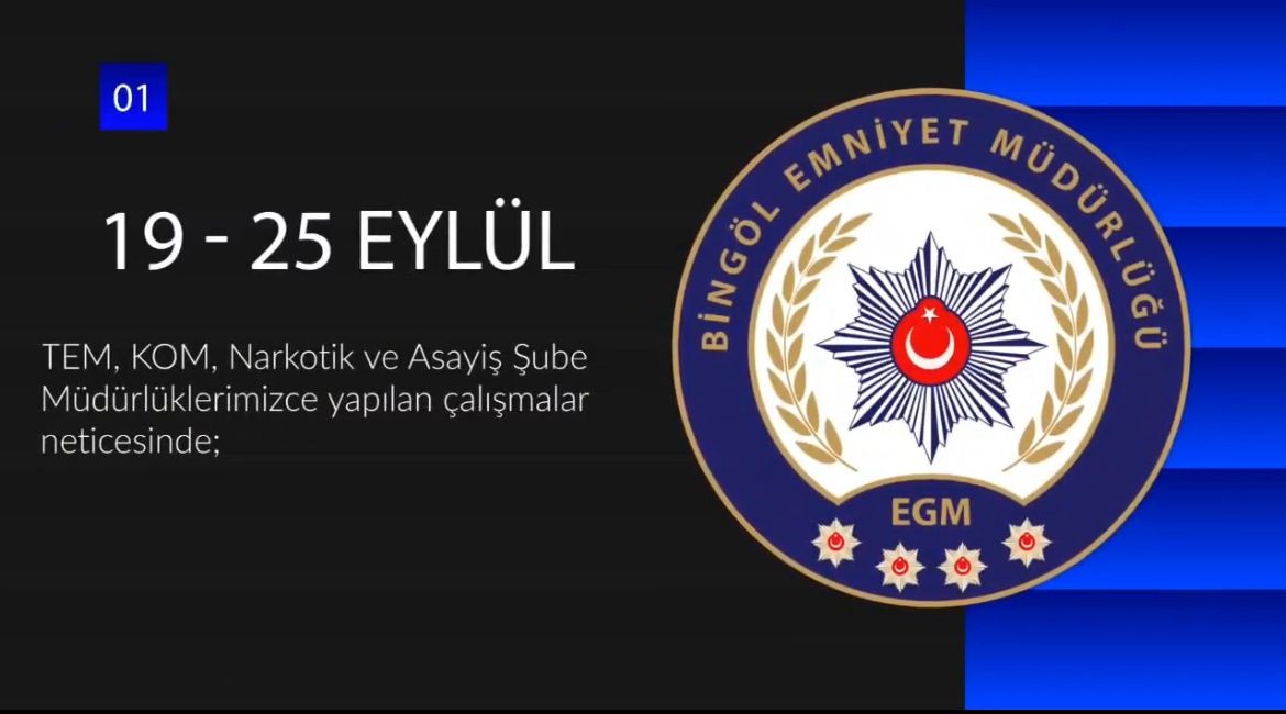 Bingöl’de 50 şüpheli yakalandı