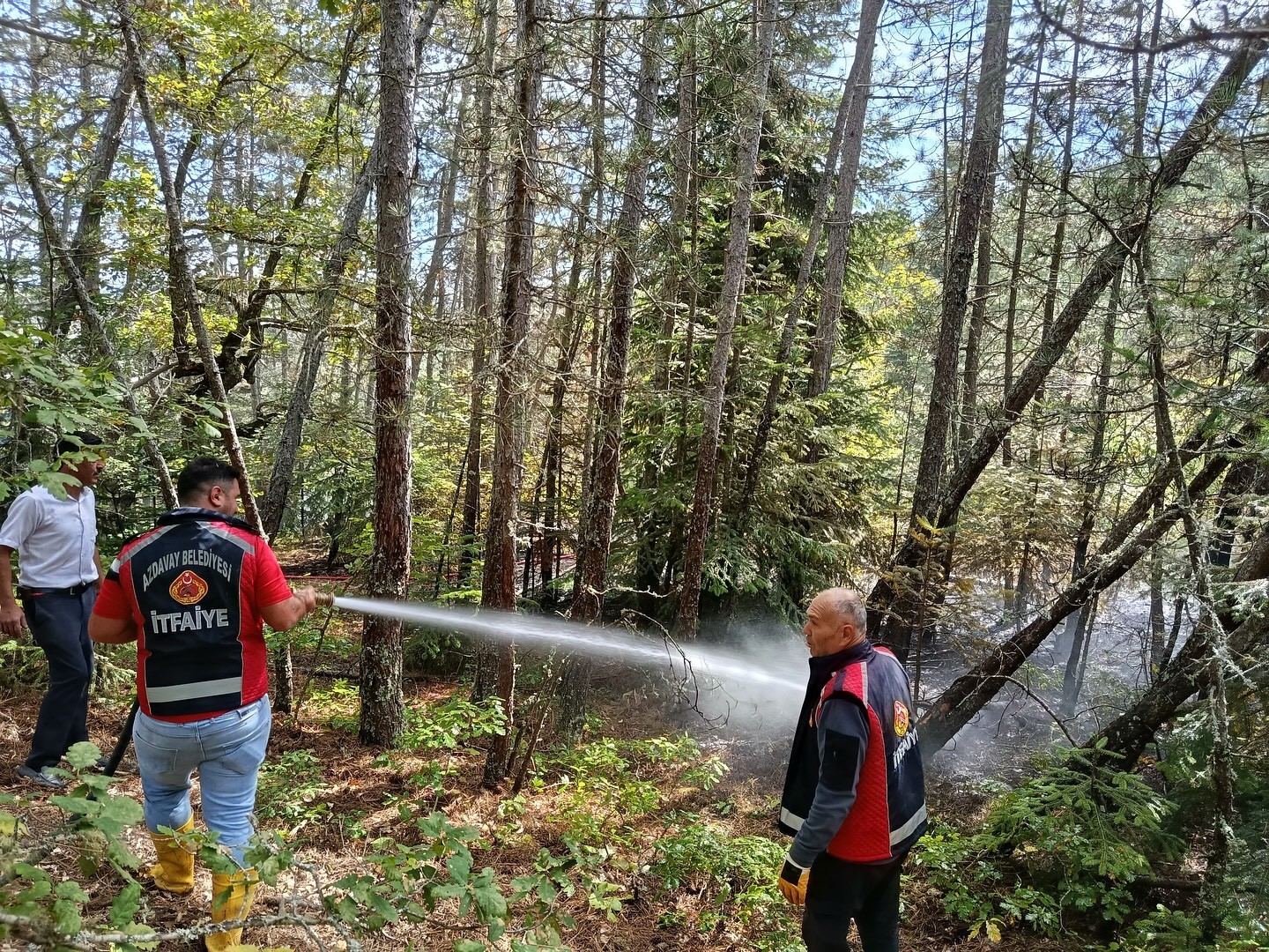 Kastamonu’da ormanlık alanda çıkan yangın ekiplerin müdahalesiyle söndürüldü