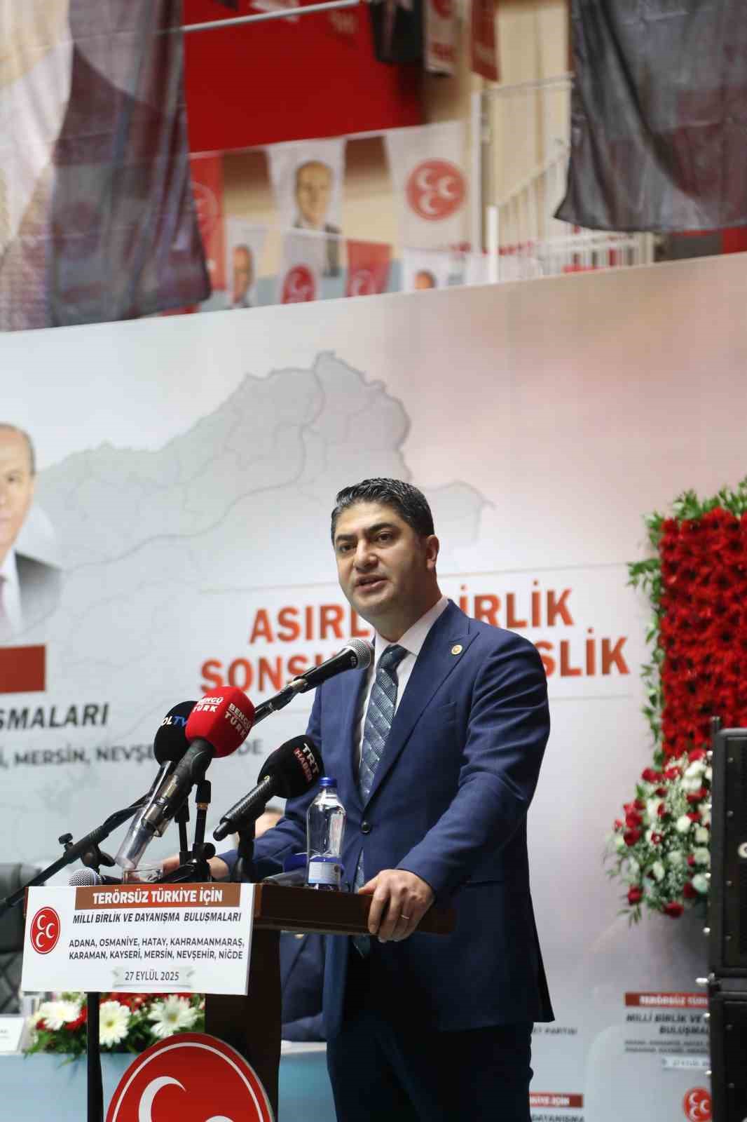 MHP&rsquo;li &Ouml;zdemir: "Ter&ouml;rs&uuml;z T&uuml;rkiye hedefimizdir"
