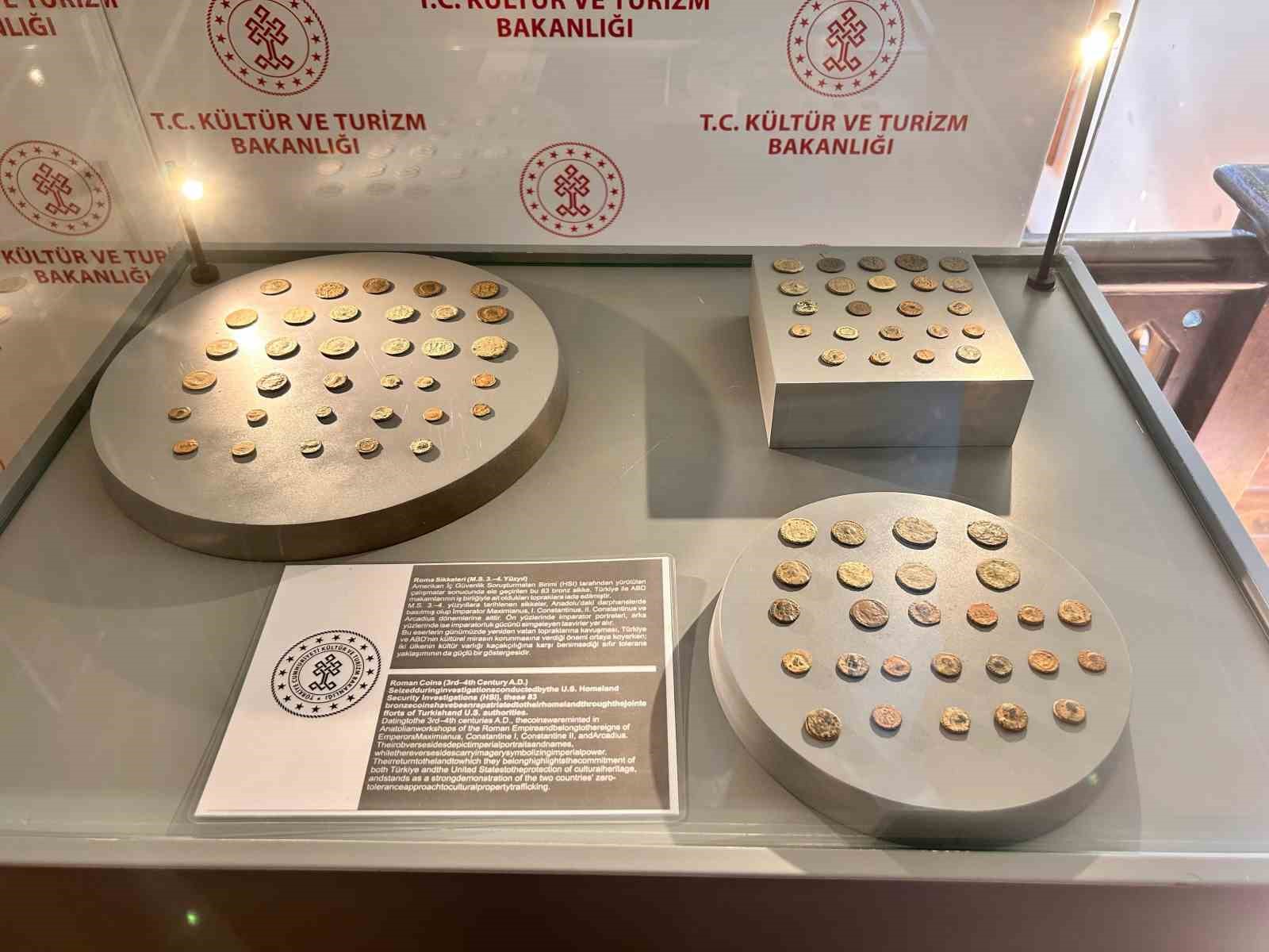 ABD 83 adet Roma Dönemi sikkesini Türkiye’ye iade etti