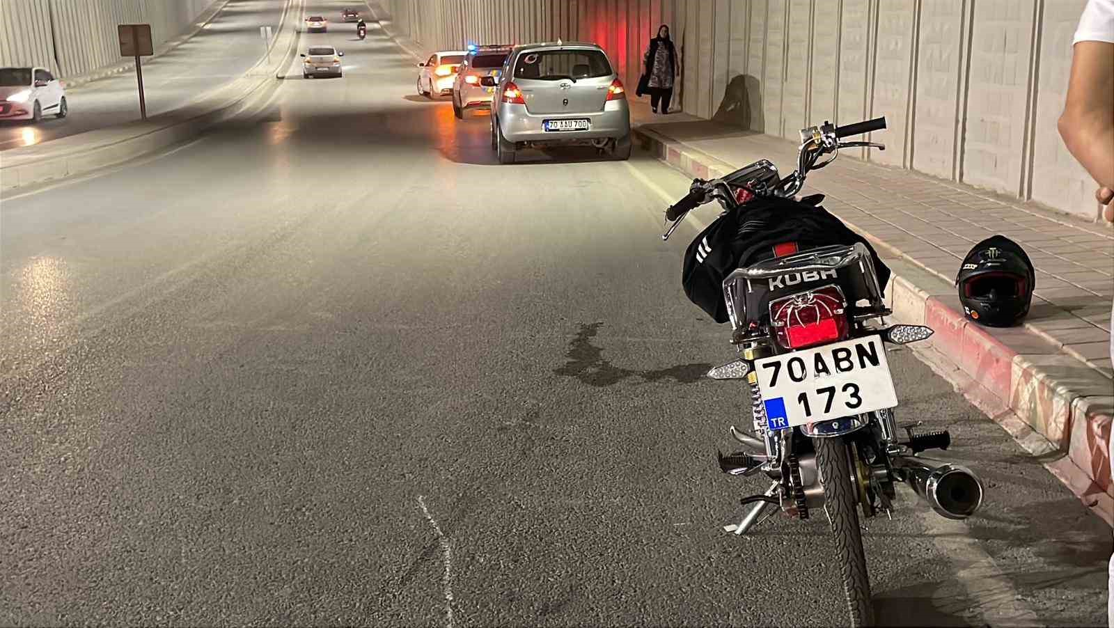 Karaman&rsquo;da motosiklet kazası: 1 yaralı
