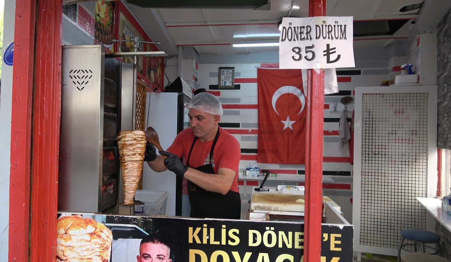 Kilis’te 35 TL’ye döner
