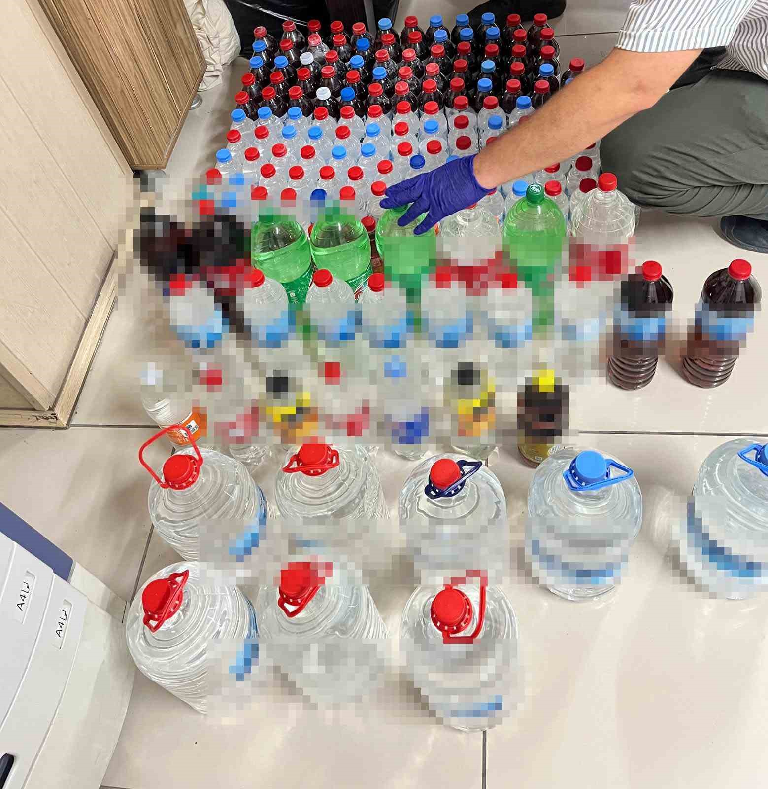 Tokat’ta sahte içki operasyonu: 2 gözaltı