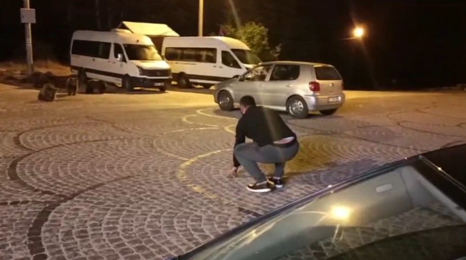 Uludağ’da gece yarısı ayı sürprizi

