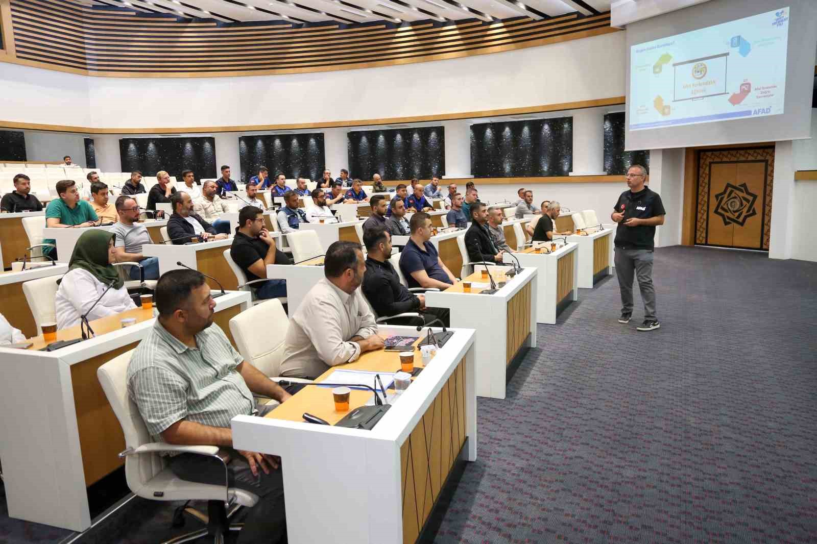 Meram Arama Kurtarma ekibi eğitimde
