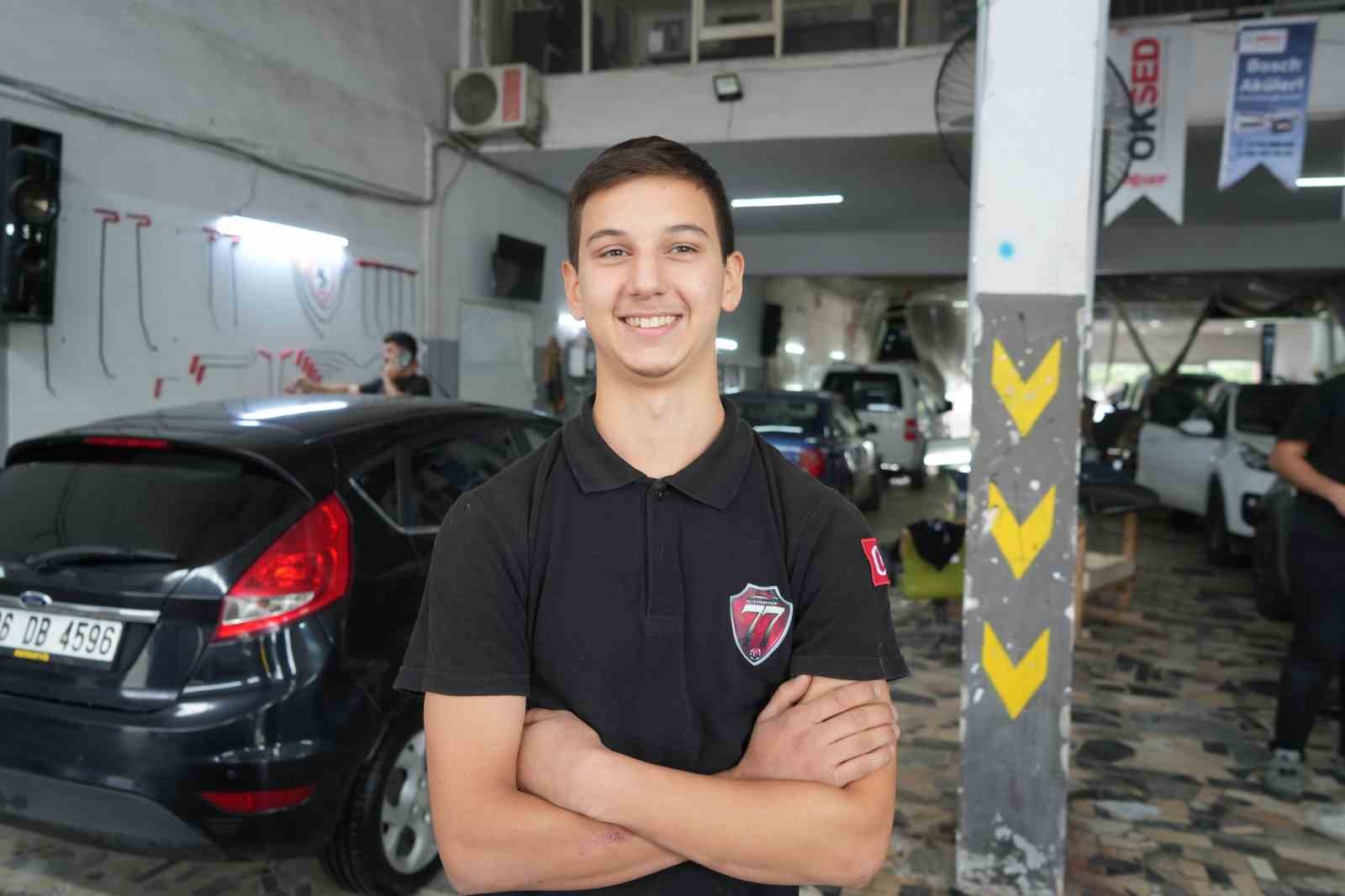 Samsun’da yılın çırağı Emrullah: "Sanayiye başlayacaklar korkmasın"