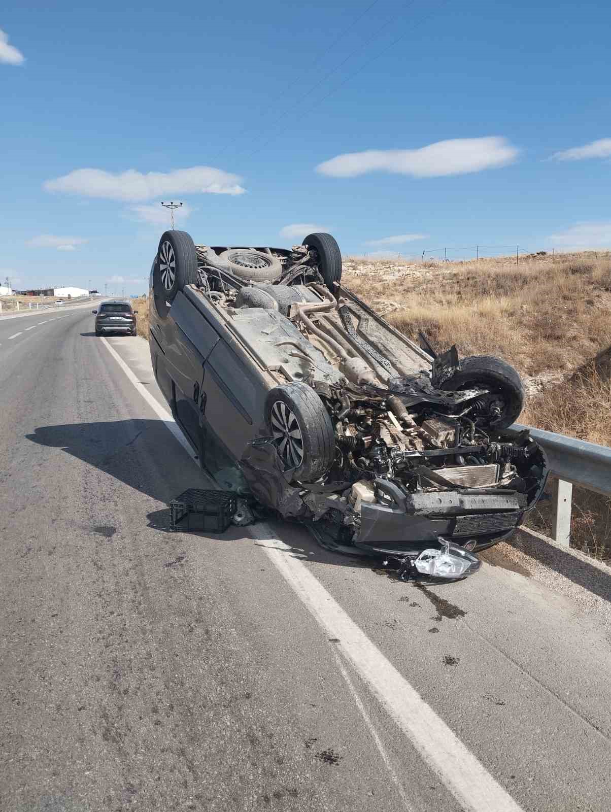 Bayburt’ta trafik kazası: 2 yaralı