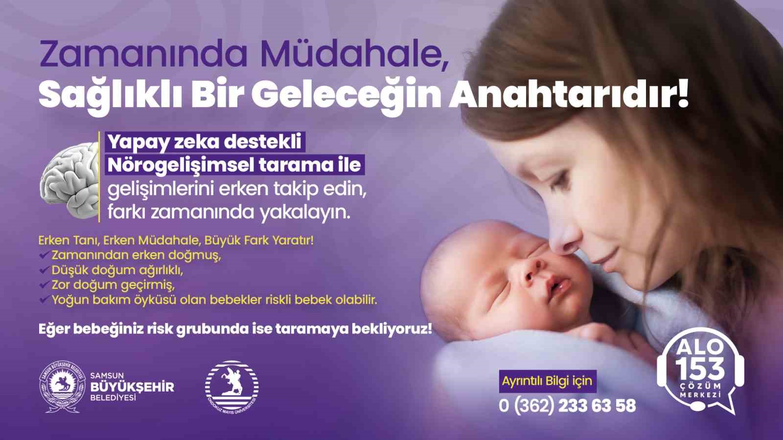 Riskli bebeklere yapay zeka destekli erken müdahale