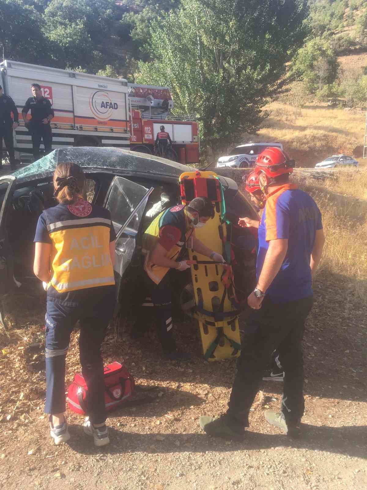 Tunceli’de trafik kazası: 5 yaralı