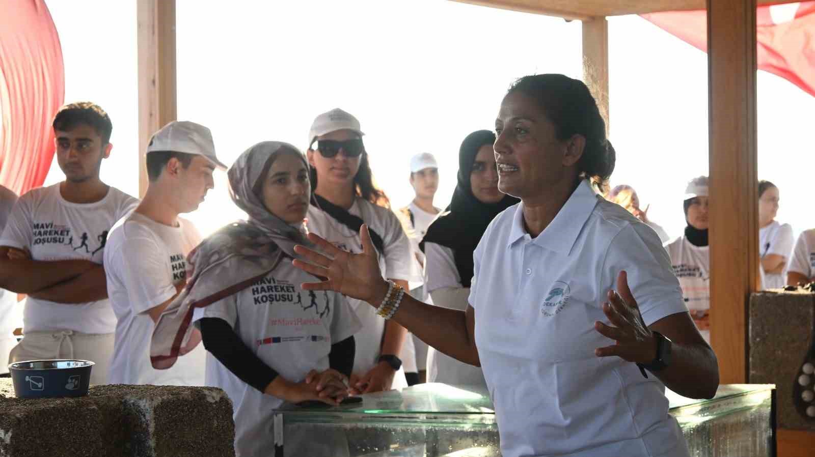 Manavgat kıyılarında "Mavi Hareket Koşusu"
