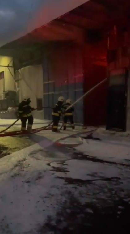 Kahramanmaraş’ta iş yeri yangını